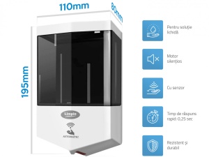 Dozator săpun lichid cu senzor plastic ABS 600ml SD600S - Img 3