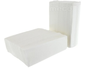Prosop pliat in Z alb 24x21.5cm, 2straturi 140bucati - Img 2