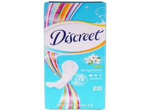 Absorbante Discreet Deo Spring Breeze 20 buc