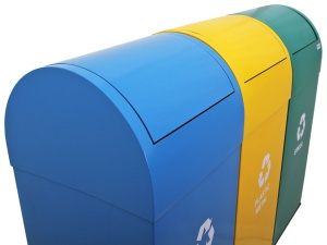 Cos colectare selectiva Meco Cati 3x80 litri H-80cm - Img 3