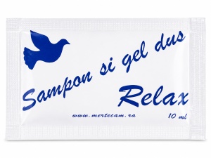 Gel de dus pentru hotel si sampon 10 ml Relax 500 bucati