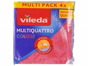 Lavete universale Vileda Multiquattro Colors 4 buc - Img 1