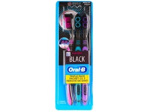 Periuta de dinti Oral-B 3 bucati Black Mediu