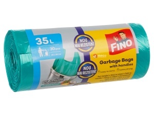 Saci menajeri Fino cu maner 35 litri 30 bucati parfumati