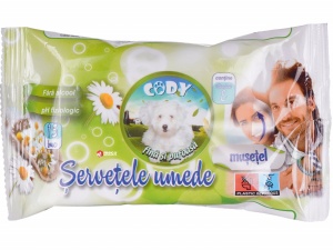 Servetele umede Cody Musetel 15buc - Img 1