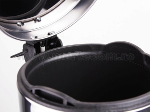 Cos de gunoi din inox lucios soft-close 5 litri Meco - Img 2