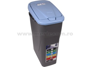 Cos gunoi colectare selectiva Ecobin 25L H-51 cm (Albastru) - Img 1