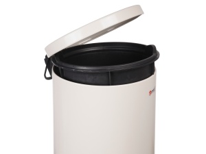 Cos gunoi cu pedala 12 litri crem Meco 815KR H-35cm - Img 2