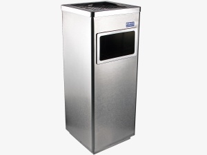 Cos scrumiera inox satinat Meco 24cm H-62cm
