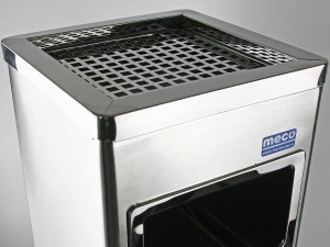Cos scrumiera inox satinat Meco 24cm H-62cm - Img 3