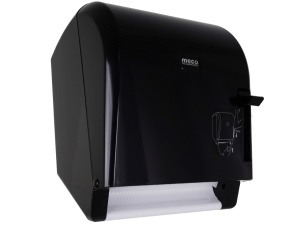 Dispenser negru rulou prosop cot Meco K8B - Img 1