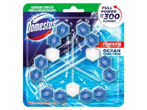 Odorizant pentru toaleta Domestos Power 55gr 3bucati (Ocean) - Img 2