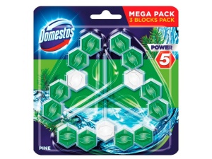 Odorizant pentru toaleta Domestos Power 55gr 3bucati (Pine) - Img 2