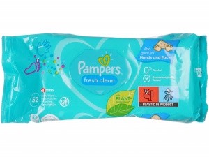 Servetele umede cu capac Pampers Fresh Clean 52buc - Img 1