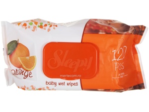 Servetele umede cu capac Sleepy Portocala 120buc