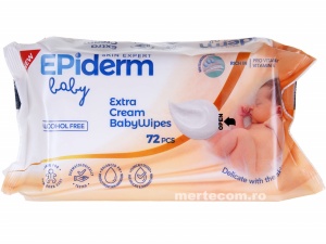 Servetele umede Epiderm Extra Cream 72 buc
