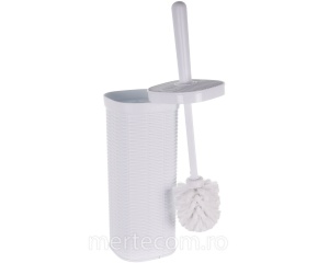 Set wc plastic alb Elegannce 11x11x40cm
