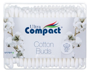 Betisoare de urechi Ultra Compact 200bucati