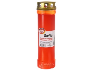 Candela cu 2 capace antiploaie si antivant Sofia 90h