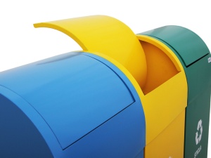 Cos colectare selectiva Meco Cati 3x80 litri H-80cm - Img 4