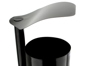 Cos gunoi stradal negru Meco 28litri 35x100cm - Img 2