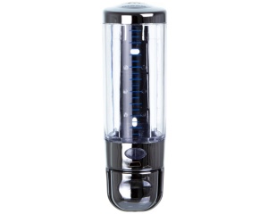Dozator săpun plastic cromat Meco 280ml SD28 - Img 3