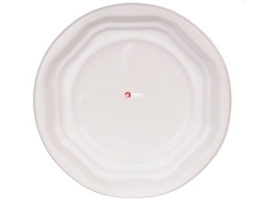 Farfurii rotunde plastic biodegradabil 21 cm 50bucati/set - Img 2