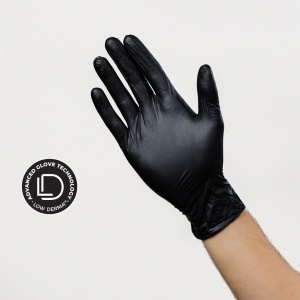 Manusi nepudrate Nitro Touch Derma Negre (100buc/cutie) marime S - Img 2