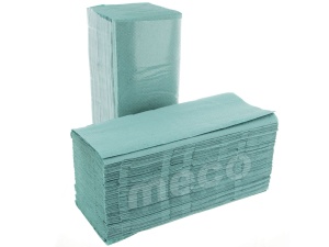 Prosop hartie verde V21x25cm 1strat 250bucati - Img 3