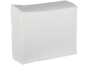 Prosop pliat in Z alb 24x21.5cm, 2straturi 140bucati