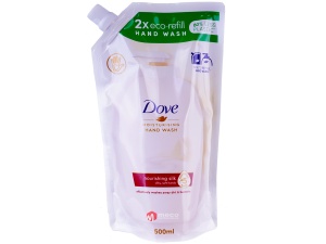 Săpun lichid cremă Dove rezervă 500 ml (Fine silk) - Img 2