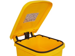 Cos pubela colectare selectiva cu pedala Urban 80litri H80cm (Galben) - Img 2