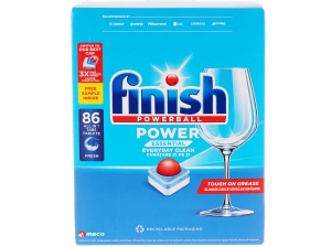 Detergent vase pentru masina de spalat vase Finish Power All in 1 86 bucati