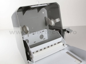Dispenser rulou prosop metalic cu clapetă Meco TD01M - Img 2
