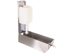 Dozator dreptunghiular sapun lichid 1L Meco 1008 - Img 2