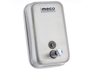 Dozator inox satin săpun lichid Meco 1100ml - Img 1