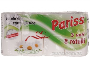 Hartie igienica Pariss 8 role 3 straturi - Img 2