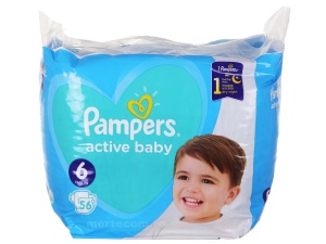 Pampers active baby-dry numarul 6 56 bucati - Img 2