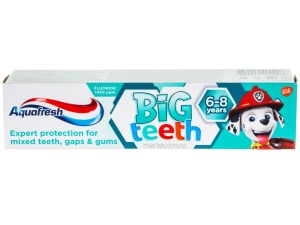 Pasta de dinti pentru copii Aquafresh Big Teeth 6-8 ani 50ml