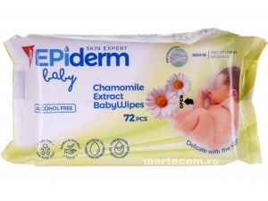 Servetele umede Epiderm Chamomile Extract 72buc - Img 2