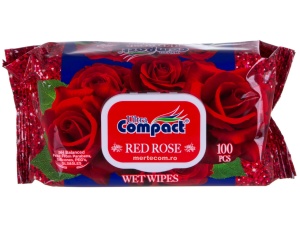 Servetele umede Ultra Compact Red Rose 100buc