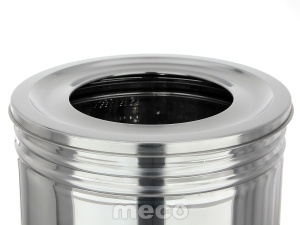 Cos gunoi inox perforat deschis Meco 70litri Q37 H70cm - Img 2