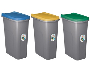 Cos gunoi modular colectare selectiva Home eco 40litri H-61cm (Galben) - Img 2