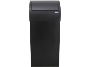 Cos metalic negru Meco Cati 80 litri H-80cm - Img 2