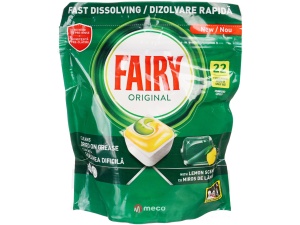 Detergent vase pentru masina de spalat Fairy original 22 bucati