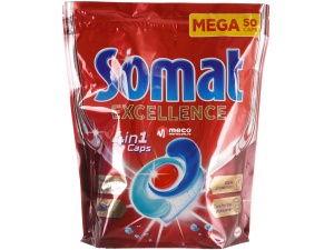 Detergent vase pentru masina de spalat Somat excellence 4in1 50 tablete