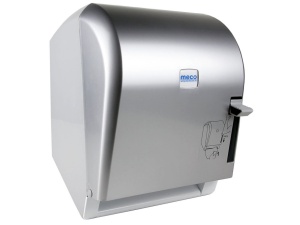Dispenser rulou prosop metalic cu clapetă Meco TD01M - Img 1