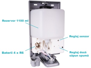 Dozator sapun spuma cu senzor Meco FD110 - Img 3