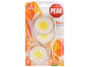Odorizant Peak WC Floare de curatare 3x45gr (Mandarine) - Img 1