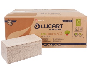 Prosoape pliate in V Lucart EcoNatural 863044 - Img 1